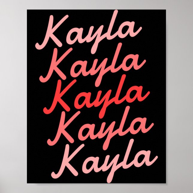 Poster Simple Modern Cool Tygraphy Name Toddler  (Frente)