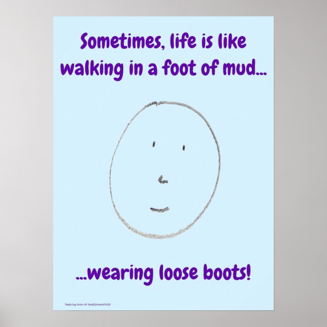 Poster "Simple Says" #5 funny, humor, quote (Frente)