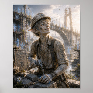 Poster Simples Alegria / Construtor / Grande Ponte