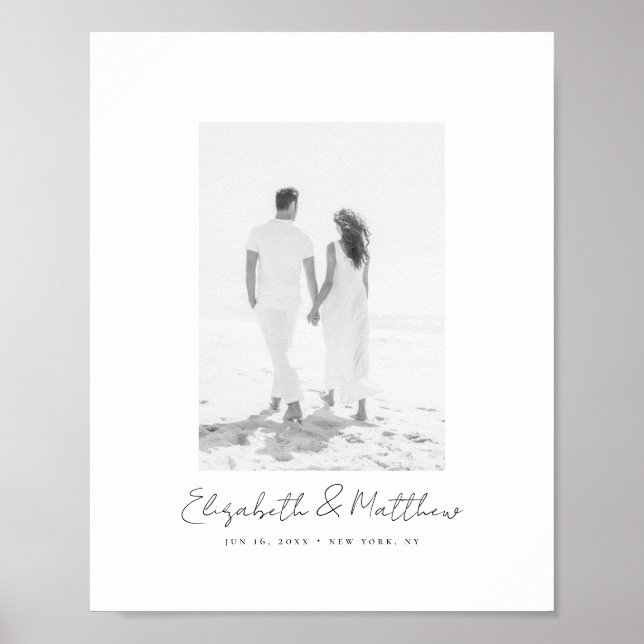 Poster Simples Alternativo de Foto Mínima de Chic Moderno (Frente)