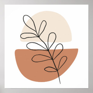 Poster Simples Boho Desenha Boho Chic Aestética Bohemian