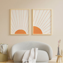 Poster Simples Boho Nascer do Sol