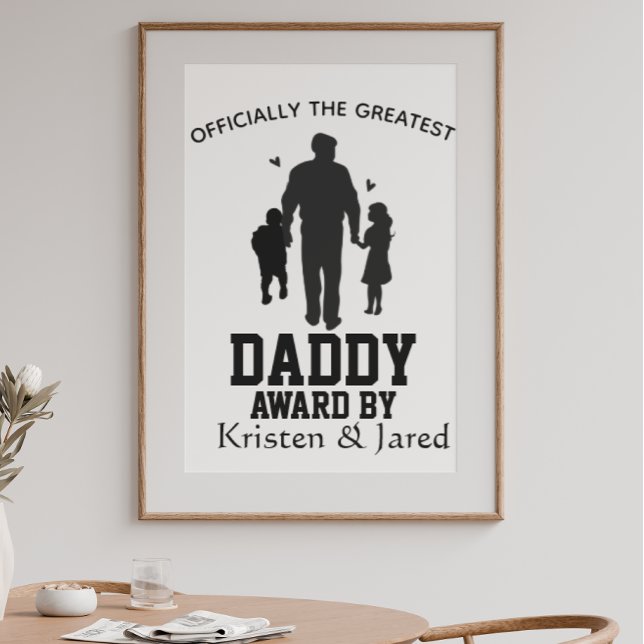 Poster Simples dia dos pais maior pai personalizado (Criador carregado)