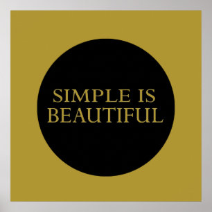 Poster simples é bonito