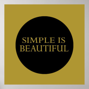 Poster simples é bonito