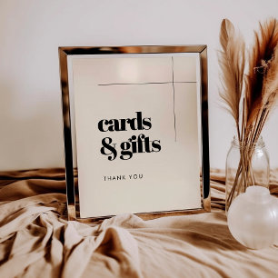 Poster Simples e elegante cartazes de casamento e present