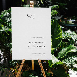 Poster Simples E Minimalista Bem-Vindo Ao Nosso Casamento