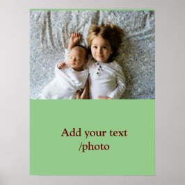 Poster Simples e mínimo colorido adicione sua imagem de t