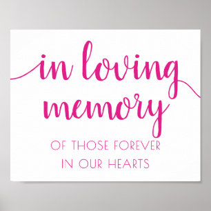 Poster Simples Em Memória De Um Amor Memorial Rosa Quen