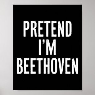 Poster Simples Fácil Finalidade Sou Beethoven Halloween C
