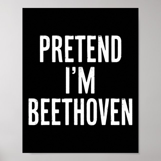 Poster Simples Fácil Finalidade Sou Beethoven Halloween C (Frente)