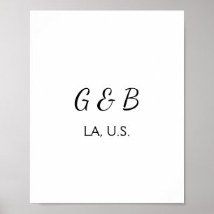 Poster SIMPLES MINIMAL adicionar texto do nome da cidade