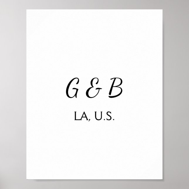 Poster SIMPLES MINIMAL adicionar texto do nome da cidade  (Frente)