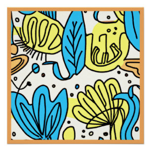 Pôster Simples Padrões Do Oceano Comprar