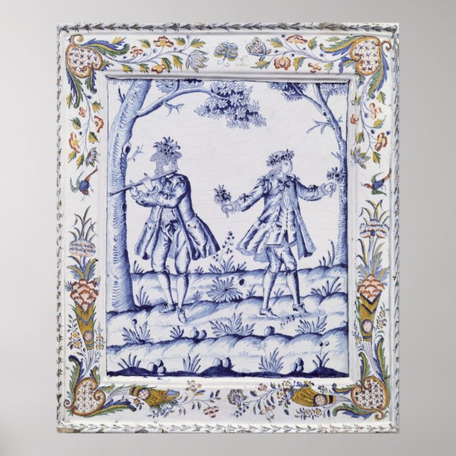 Pôster Simples que retrata uma cena de "A Flauta Mágica" (Frente)