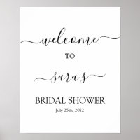 Simples sinal de boas-vindas do Chá de panela Mini