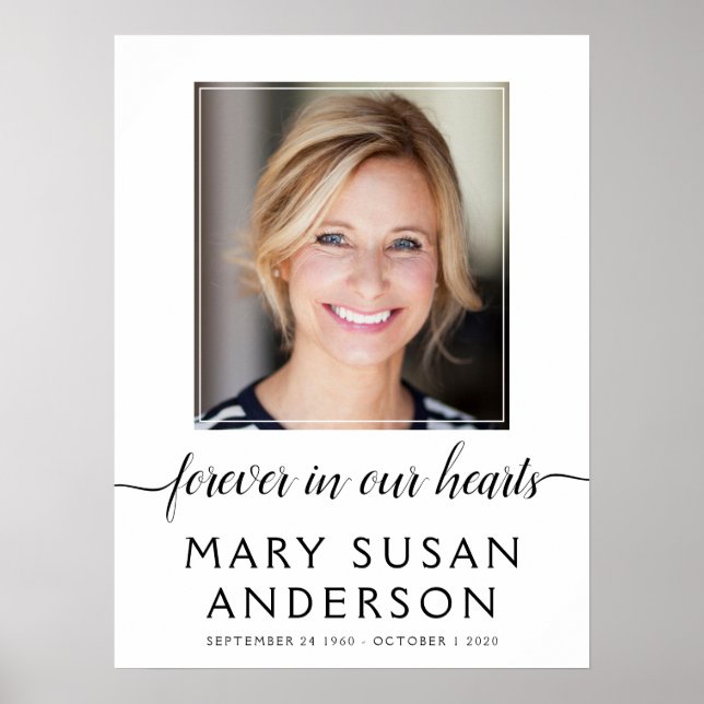 Poster Simples sinal de boas-vindas do Funeral Minimalist (Frente)