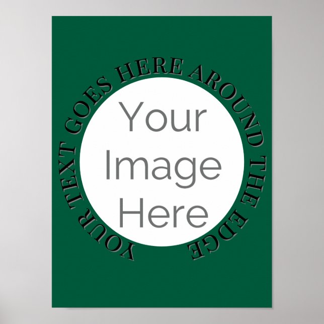Poster simples sua imagem aqui, foto personalizada editar (Frente)