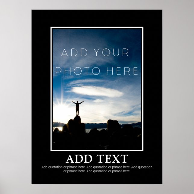 Poster Simples Torne Sua Própria Motivação (Frente)