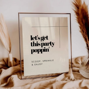 Poster Simples Vamos elegante e chic, faça esta festa apa
