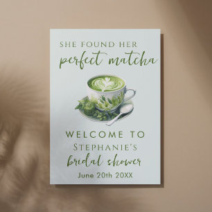Poster Simplesmente Ela Encontrou Seu Chá de Noiva Matcha