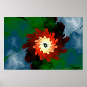 Poster simplesmente vermelho