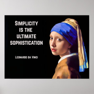 Poster Simplicidade é a sofisticação final