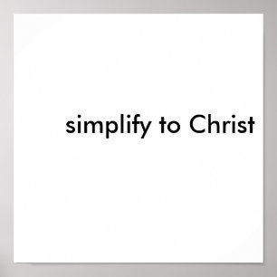 Pôster simplifique ao cristo