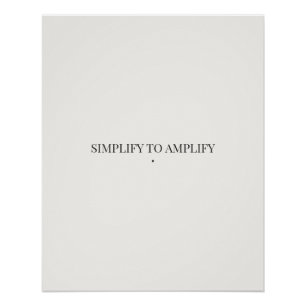 Pôster Simplifique para Ampliar Poster Minimalista – Mode
