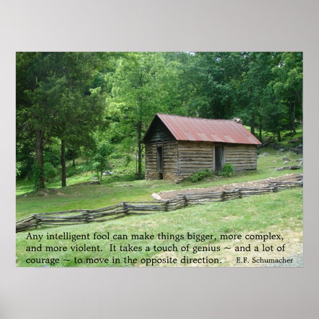 Pôster Simplifique sua vida (Frente)