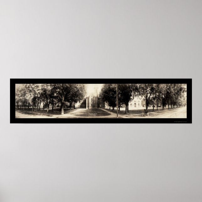 Pôster Simpson College Indianola, Iowa Foto 1907 (Frente)