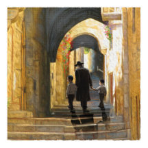 Simta Cidade Antiga de Jerusalém Israel Pintura a 