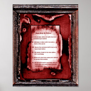 Poster Sinais Das Crianças