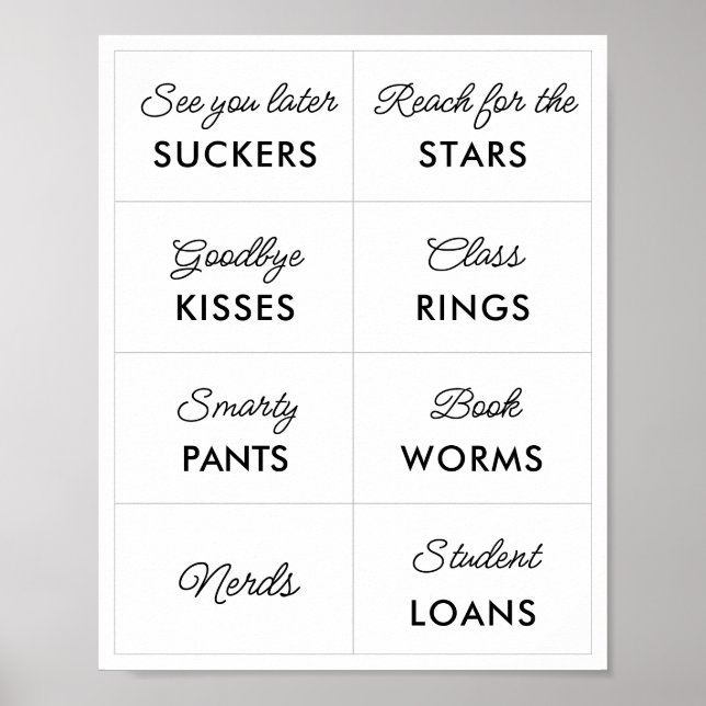 Poster Sinais de Bar Mínimos para Graduação 2 Mínimos Edi (Frente)