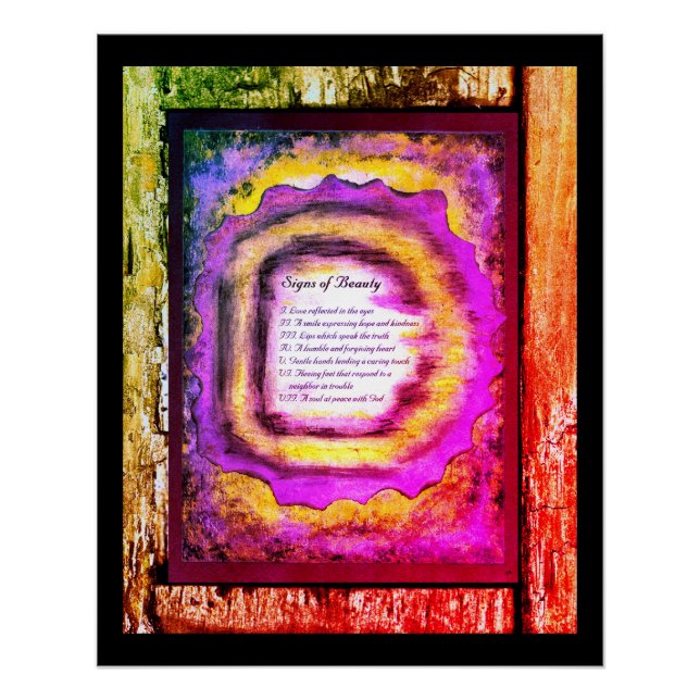 Pôster Sinais de beleza (Frente)