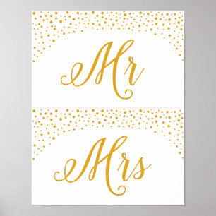 Poster Sinais de Casamento - Sinal de Confetti para as Pr