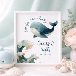 Poster Sinais de Chuvaveiro de Bebê Presentes Cartões Bal