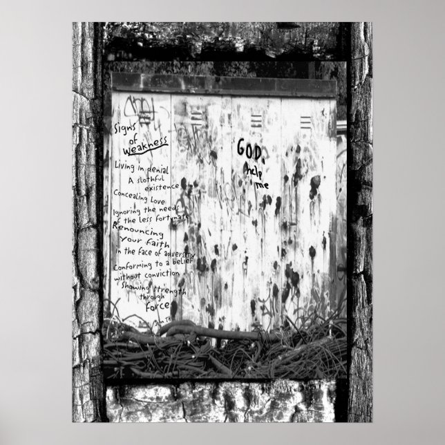 Pôster Sinais de fraqueza (Frente)