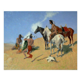 Pôster Sinais de fumaça indígena americanos