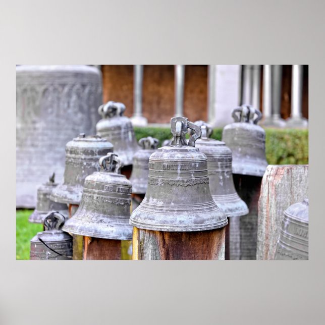 Poster Sinais de igreja na Igreja do Santo Gertrude, Bélg (Frente)