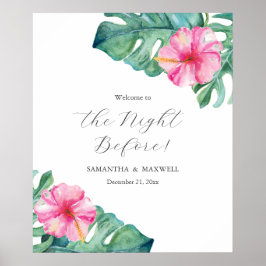 Poster Sinais de Janto de Ensaio de Casamento Flores de H