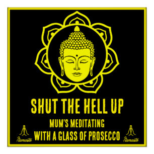 Pôster Sinais de Meditação de Mães Engraçadas