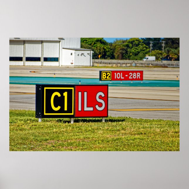 Poster Sinais de pista e de pista (Frente)