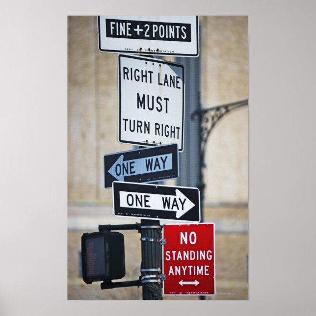 Pôster Sinais de tráfego (Frente)