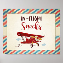 Poster Sinais de voo Cartaz de Mesa de avião