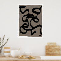 Sinais distantes: Abstrato preto e Cinza