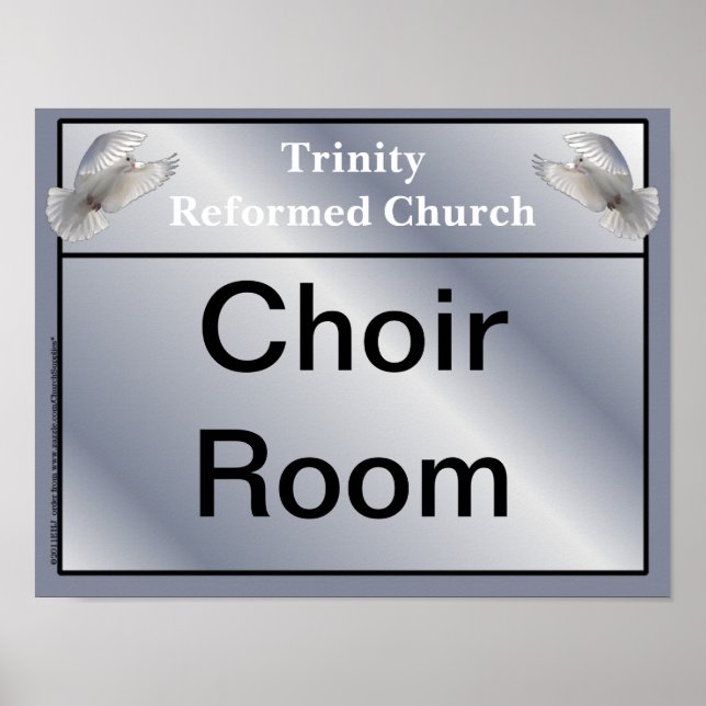 Pôster Sinais gerais da Igreja Interna (Frente)