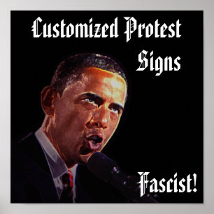 Poster Sinais personalizados do protesto