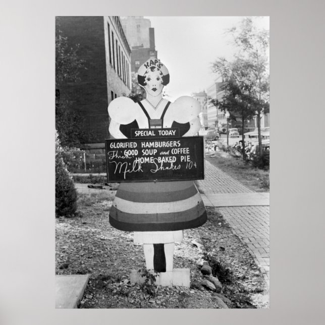 Pôster Sinais publicitários de Hamburgers Glorificados -  (Frente)