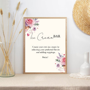 Poster Sinais rosa cor-de-rosa para Bar moderno